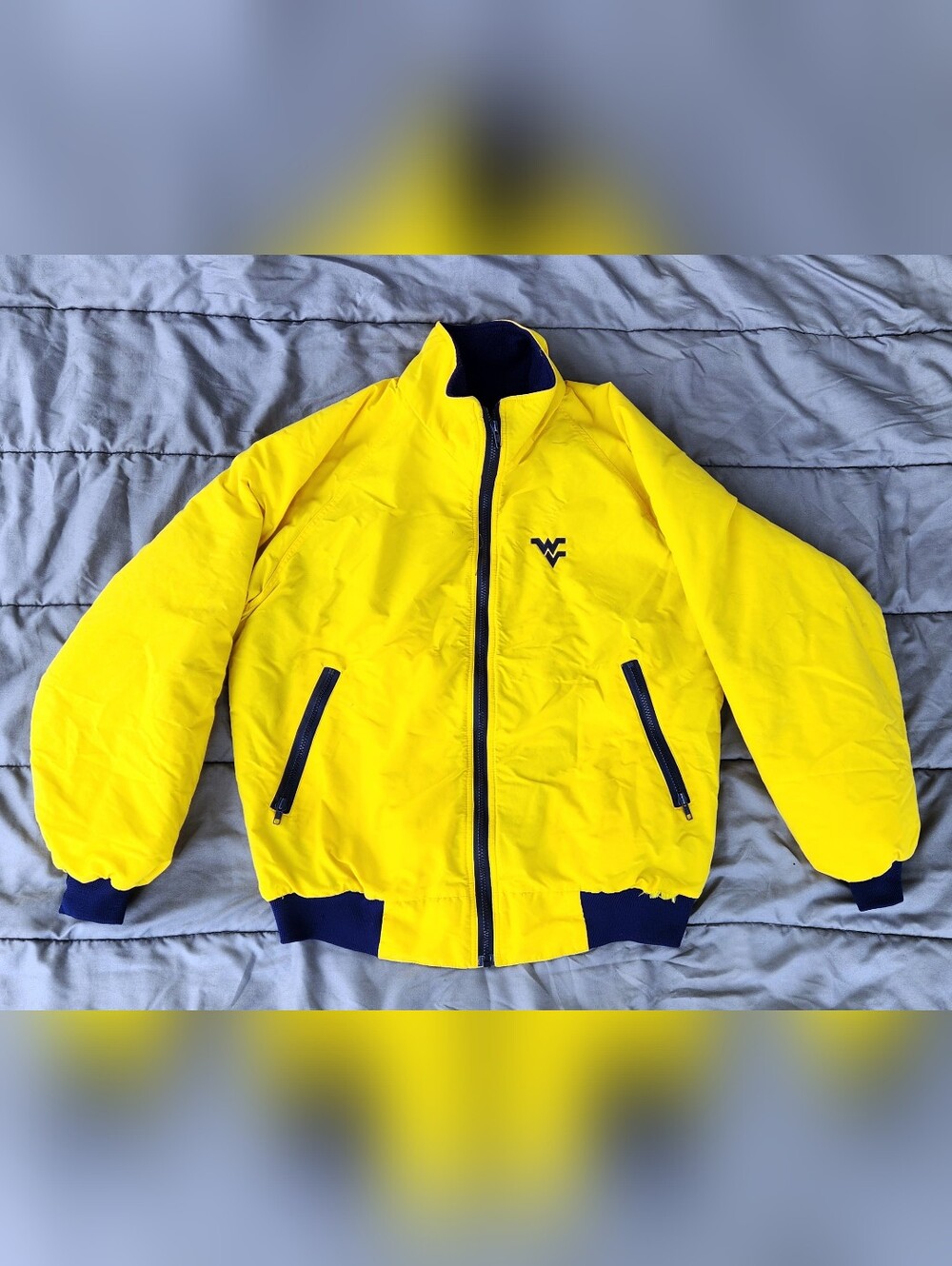 Vintage 90s WVU Mountaineers Polar Fleece Jacket